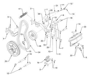 Part Location Diagram of 759-3867 Cub Cadet Bracket Assembly, Brake